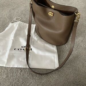 Coach Tan Leather Shoulder Bag